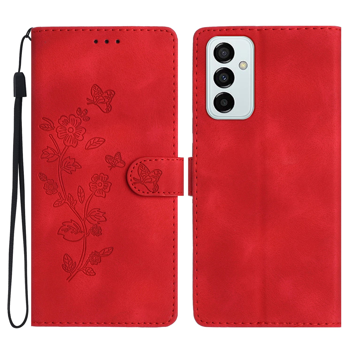 For Samsung Galaxy M52 5G Anti-drop Imprinted Flower Phone Case Wallet Stand Leather Cover For Samsung Galaxy M52 5G Anti-drop Imprinted Flower Phone Case Wallet Stand Leather Cover